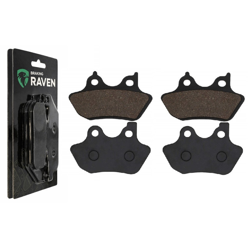 2 Kit plaquettes frein Av Ga et Av Dr Pour Harley-davidson V-Rod Street Custom VRSCA et VRSCB de 2002 à 2005