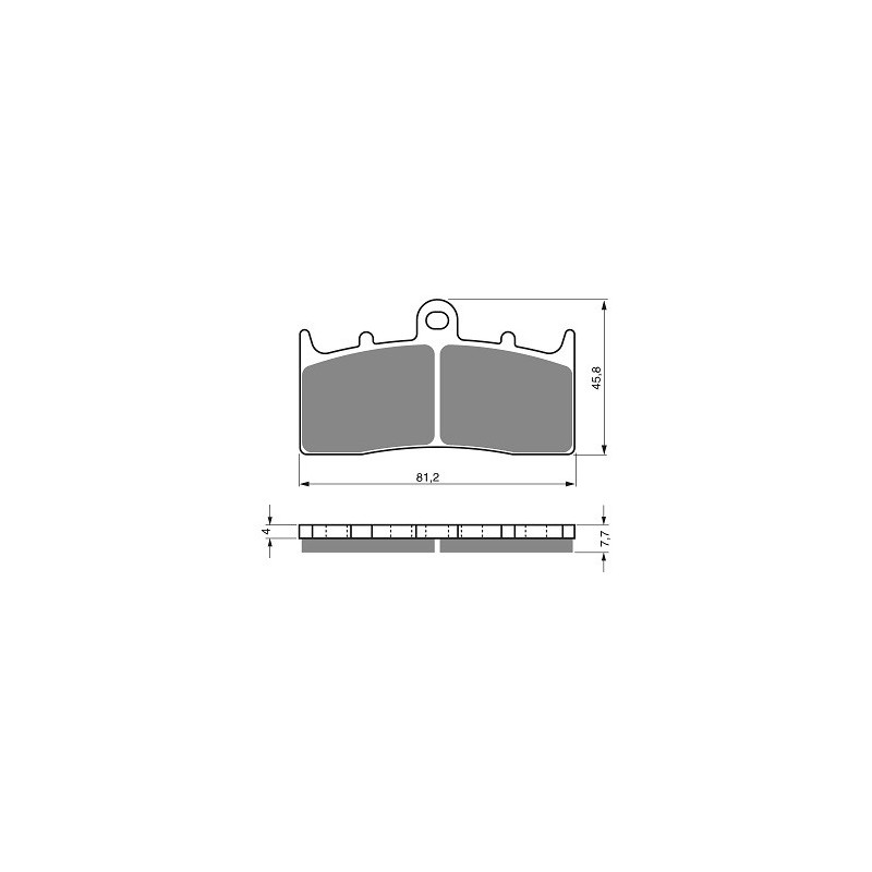 2 Kit plaquettes frein Av Ga et Av Dr Pour Bmw K 1300 R  de 2007 à 2015 - Image 3