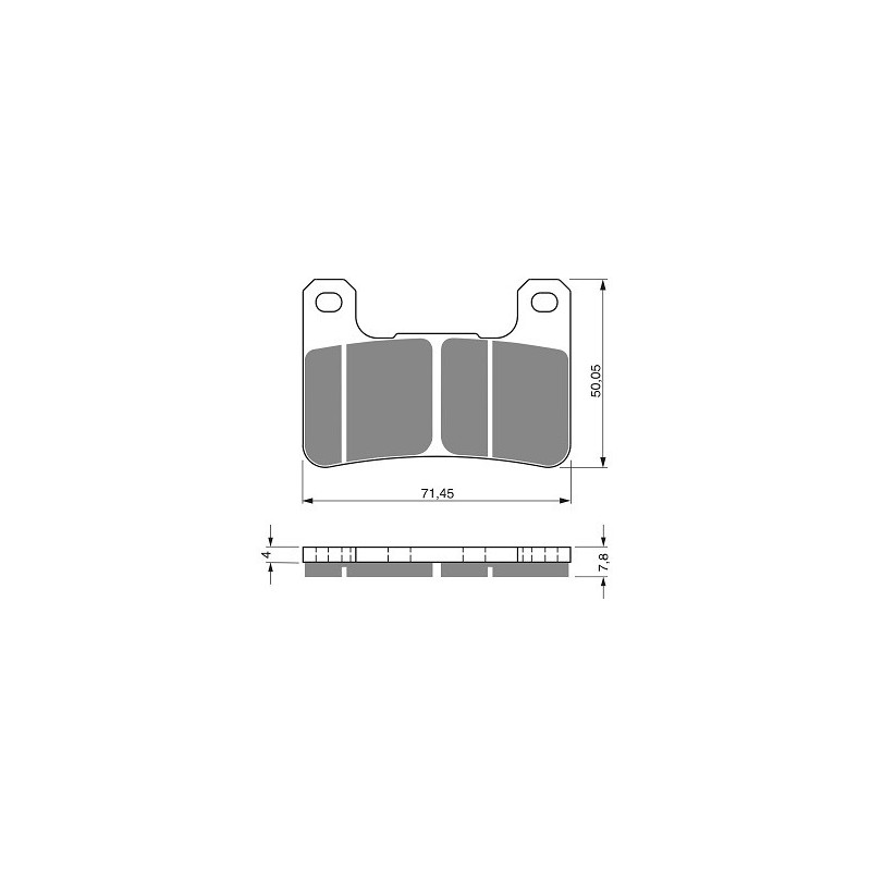 2 Kit plaquettes frein Av Ga et Av Dr Pour Kawasaki Versys 1000  de 2019 à 2024 - Image 3
