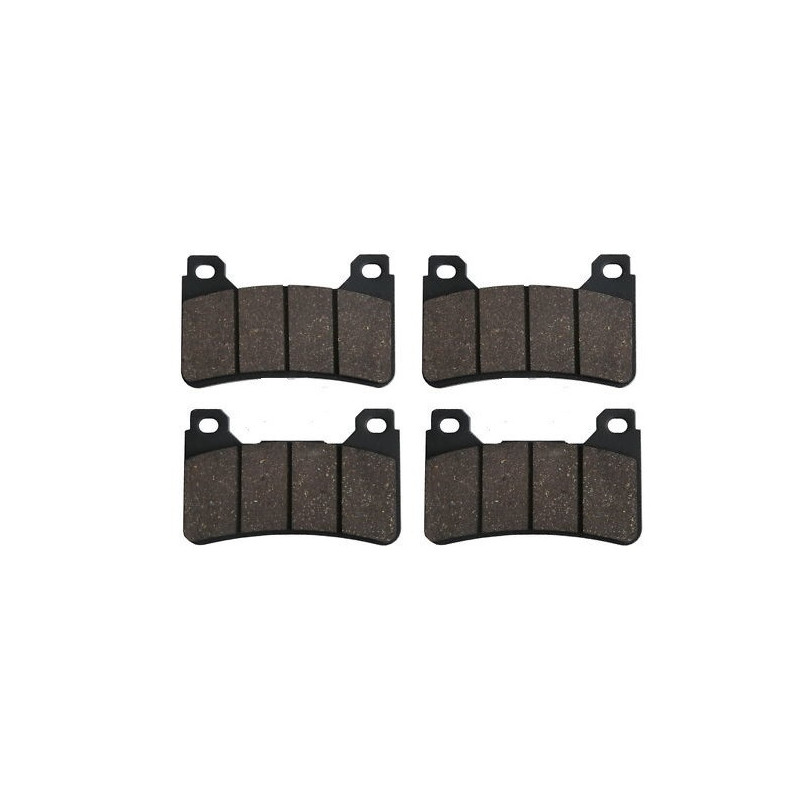 2 Kit plaquettes frein Av Ga et Av Dr Pour Honda CB 1000 R  de 2008 à 2009 - Image 2