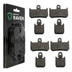 2 Kit plaquettes frein Av Ga et Av Dr Pour Yamaha V-max 1700  de 2009 à 2020
