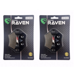 2 Kit plaquettes frein Av Ga et Av Dr Pour Piaggio Trackmaster 400  de 2006 à Nc
