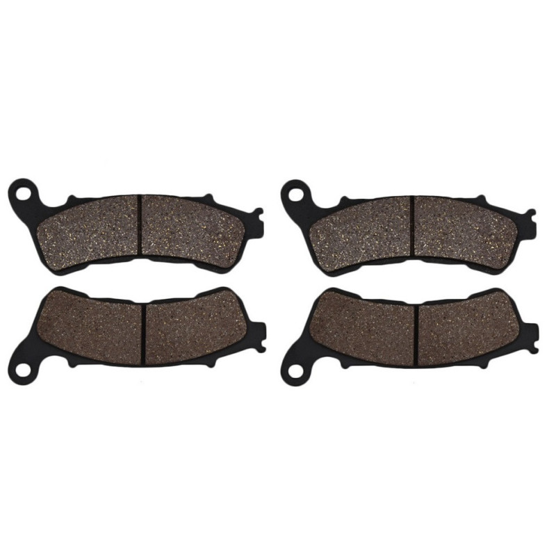 2 Kit plaquettes frein Av Ga et Av Dr Pour Honda VFR 1200 F  de 2012 à 2015 - Image 2
