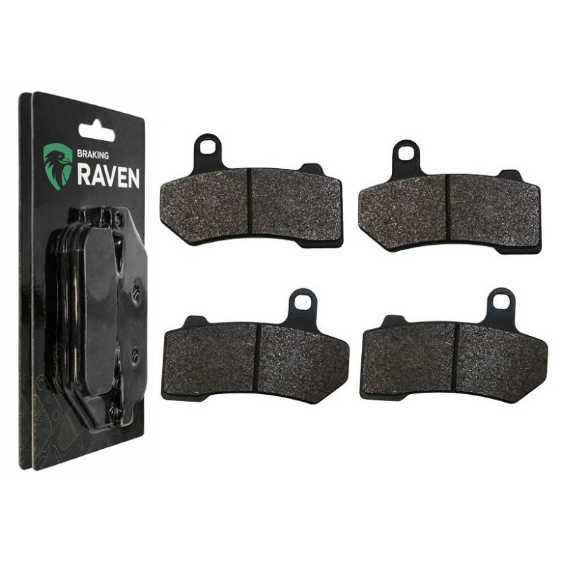 2 Kit plaquettes frein Av Ga et Av Dr Pour Harley-davidson Touring Road Glide Ultra FLTRU de 2017 à 2019