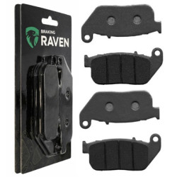 2 Kit plaquettes frein Av Ga et Av Dr Pour Harley-davidson Sportster 1200 Roadster XL1200R de 2004 à 2009