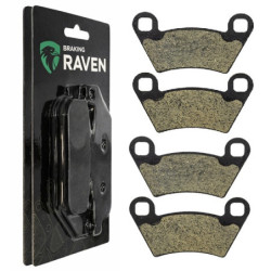 2 Kit plaquettes frein Av Ga et Av Dr Pour Polaris Ranger 500 2x4 4x4 6x6 et serie 10 et 11 de 2004 à 2020