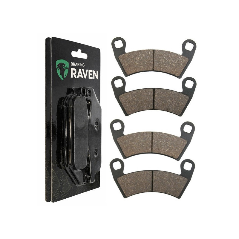 2 Kit plaquettes frein Av Ga et Av Dr Pour Polaris RZR 900 toutes versions de 2011 à 2020