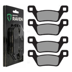2 Kit plaquettes frein Av Ga et Av Dr Pour Kymco MXU 700 i 4x4 LOF de 2013 à 2018