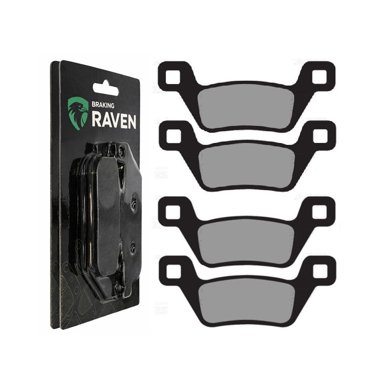 2 Kit plaquettes frein Av Ga et Av Dr Pour Kymco MXU 700 i 4x4 LOF de 2013 à 2018