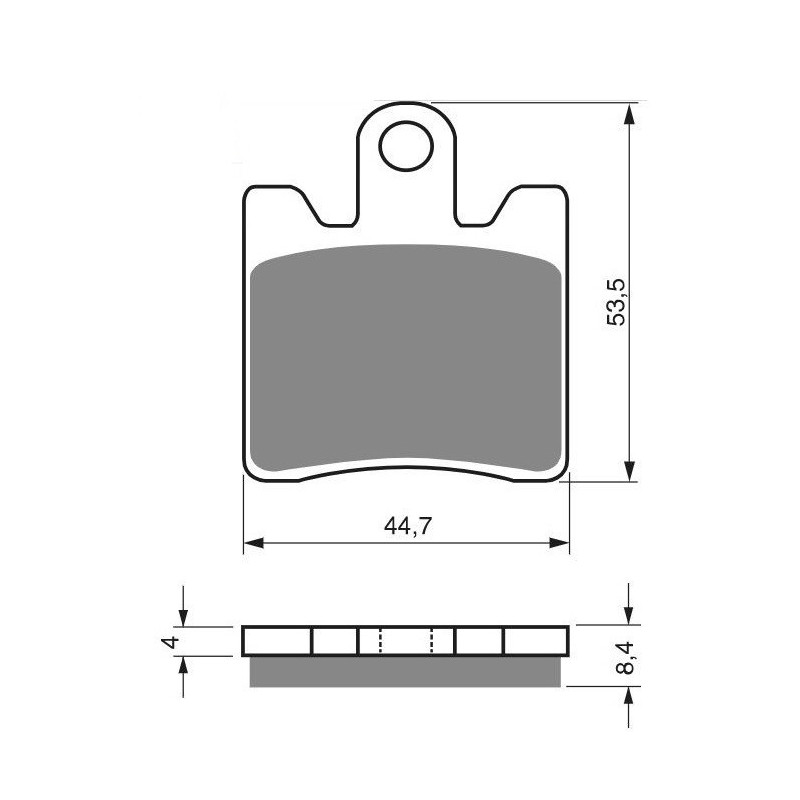 2 Kit plaquettes frein Av Ga et Av Dr Pour Yamaha XV 1900 A Midnight Star de 2011 à 2013 - Image 3