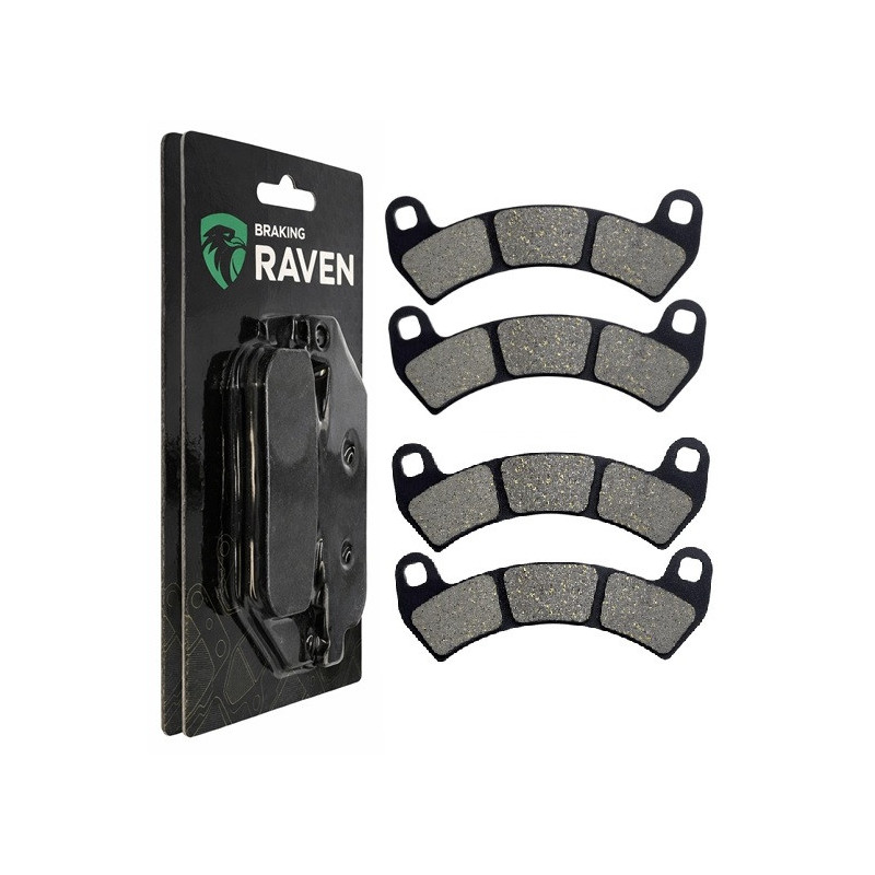 2 Kit plaquettes frein Av Ga et Av Dr Pour Polaris RZR XP toutes versions de 2016 à 2020