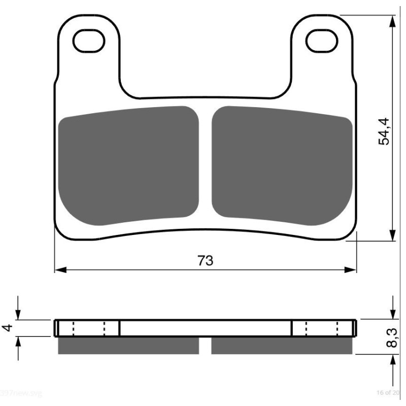 2 Kit plaquettes frein Av Ga et Av Dr Pour Bmw R 1250 GS  de 2018 à 2023 - Image 3