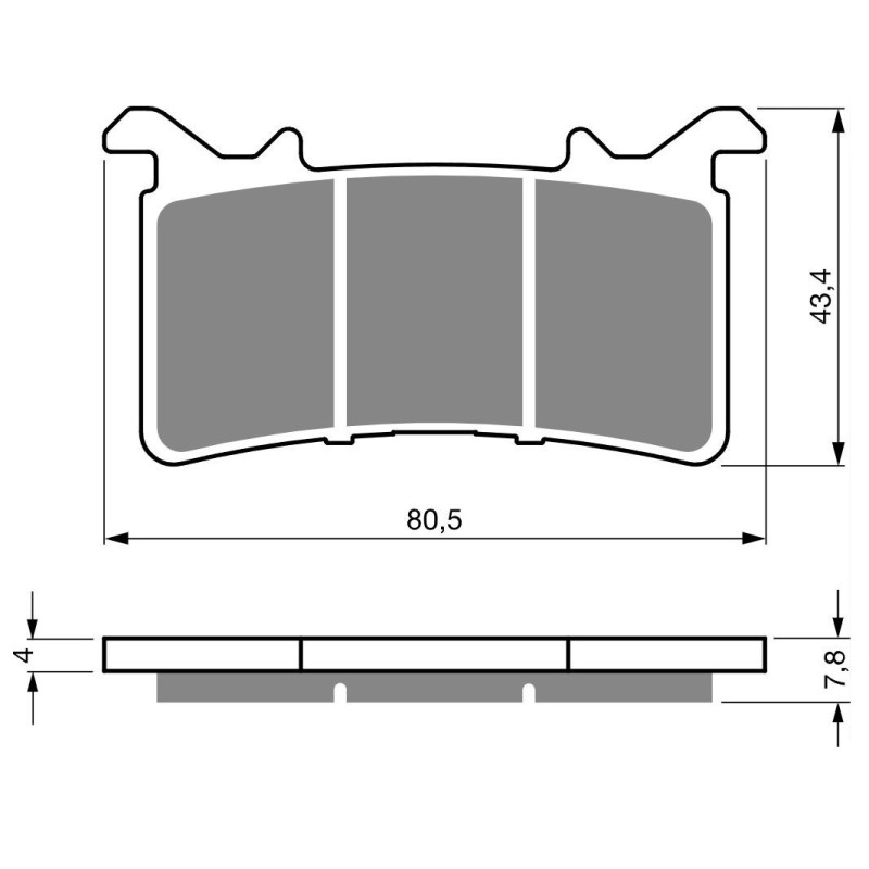 2 Kit plaquettes frein Av Ga et Av Dr Pour Bmw M 1000 XR  de 2023 à 2024 - Image 3
