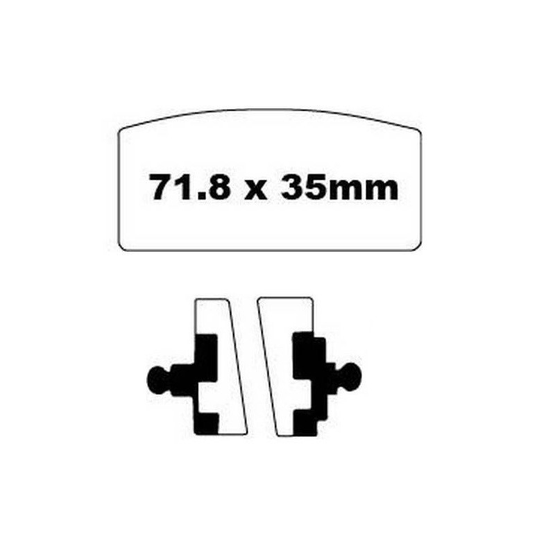 2 Kit plaquettes frein Av Ga et Av Dr Pour Bmw R 75  de 1969 à 1980 - Image 3