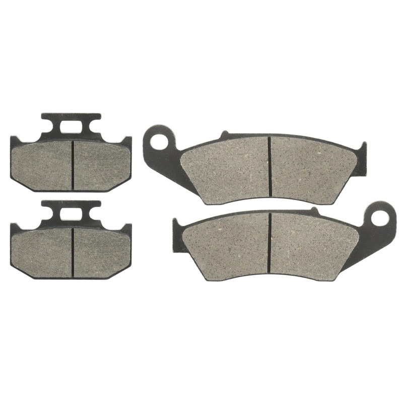 2 Kit plaquettes frein Avant et Arrière Pour Kawasaki KLX 250  de 1993 à 1995 - Image 2