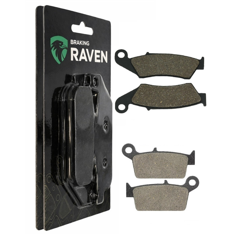 2 Kit plaquettes frein Avant et Arrière Pour Kawasaki KLX 650 B  de 1996 à 2001