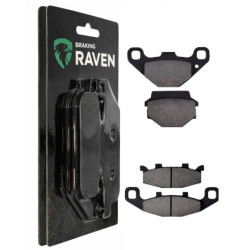 2 Kit plaquettes frein Avant et Arrière Pour Kawasaki KLR 650 Tengai  de 1989 à 1991