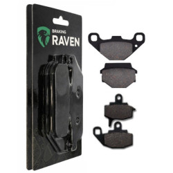 2 Kit plaquettes frein Avant et Arrière Pour Kawasaki KLR 500  de 1987 à 1989