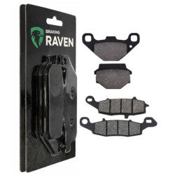 2 Kit plaquettes frein Avant et Arrière Pour Kawasaki KLR 650 Series C  de 1995 à 2004