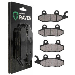 2 Kit plaquettes frein Avant et Arrière Pour Kawasaki KLR 650 Series E  de 2008 à 2014