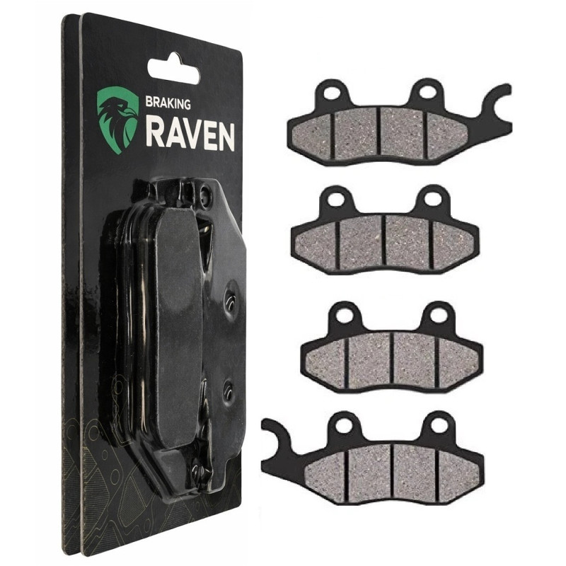 2 Kit plaquettes frein Avant et Arrière Pour Kawasaki KLR 650 Series E  de 2008 à 2014