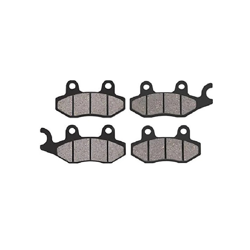 2 Kit plaquettes frein Avant et Arrière Pour Kawasaki KLR 650 Series E  de 2008 à 2014 - Image 2