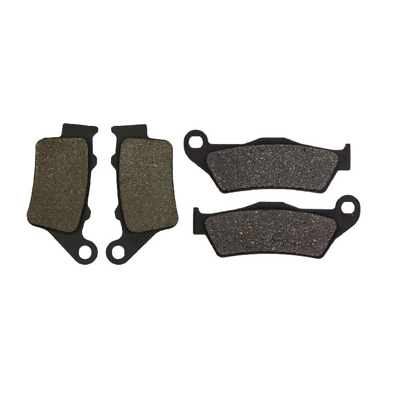 2 Kit plaquettes frein Avant et Arrière Pour Ktm LC4-E 640  de 2000 à 2002 - Image 2