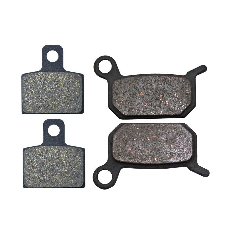 2 Kit plaquettes frein Avant et Arrière Pour Husqvarna CR 50  de 2005 à Nc - Image 2