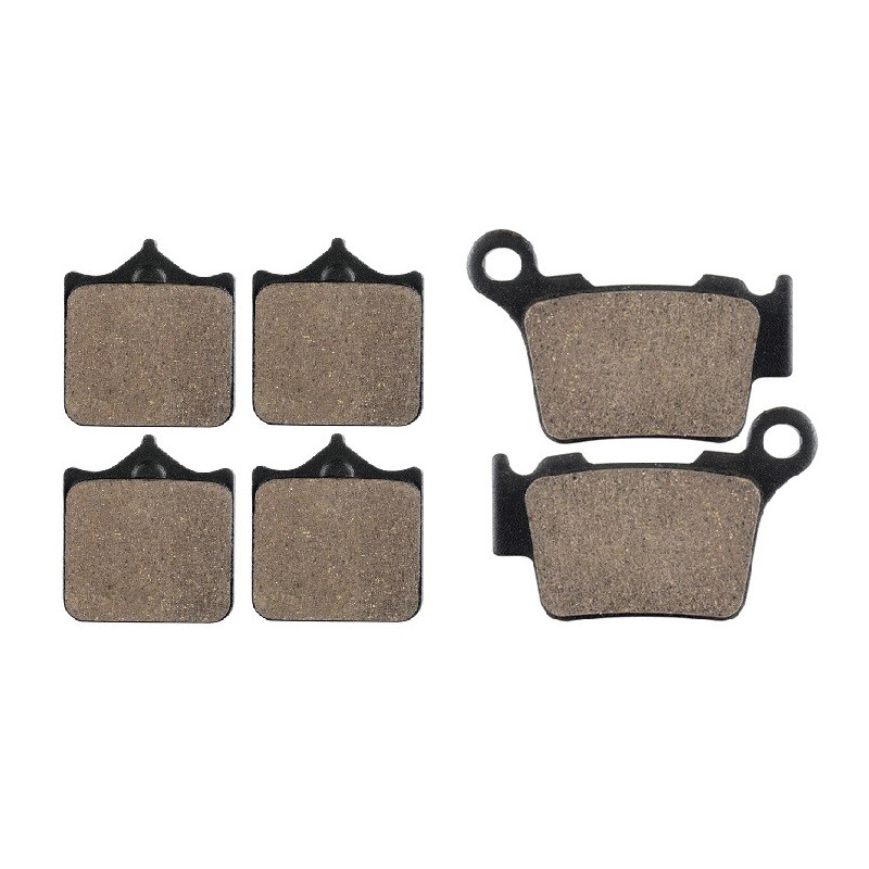 2 Kit plaquettes frein Avant et Arrière Pour Husqvarna SM 450  de 2006 à 2010 - Image 2