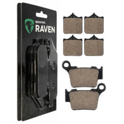2 Kit plaquettes frein Avant et Arrière Pour Husqvarna SMR 449  de 2011 à Nc