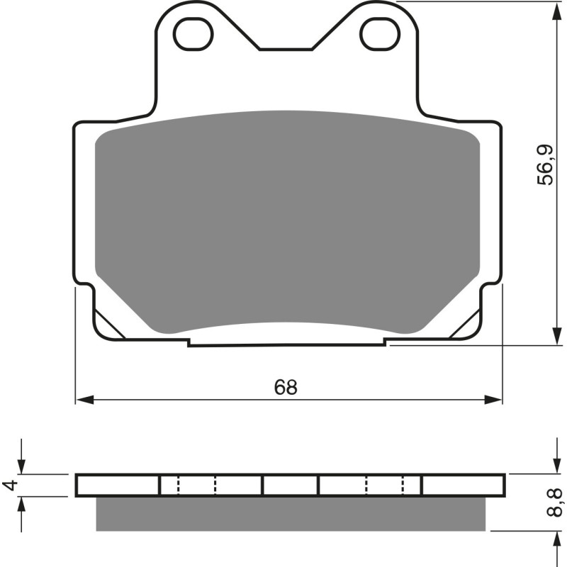 Plaquettes de frein Arrière Pour Yamaha RZ 350  de 1986 à 1988 - Image 3