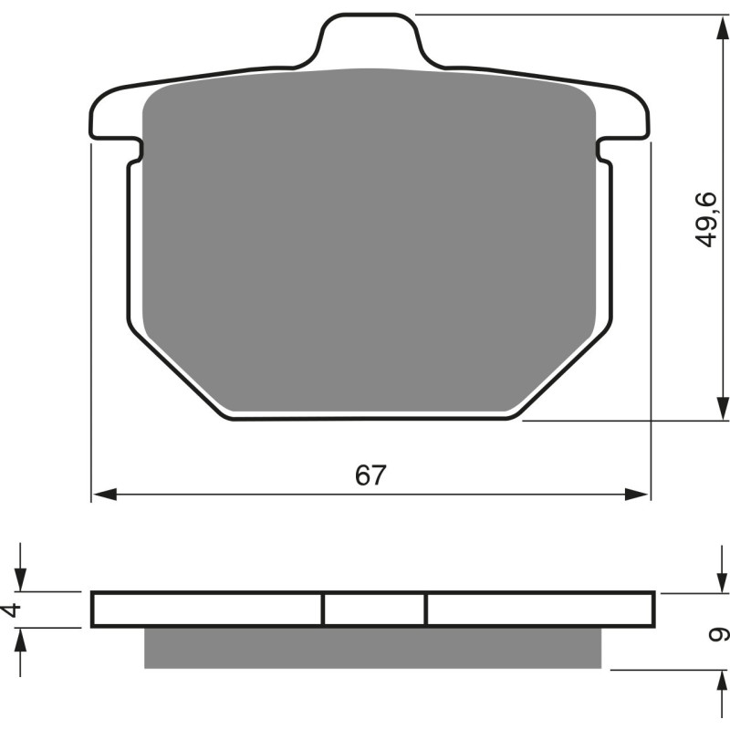 Plaquettes de frein Arrière Pour Honda CB 900 Super Sport  de 1980 à 1981 - Image 3