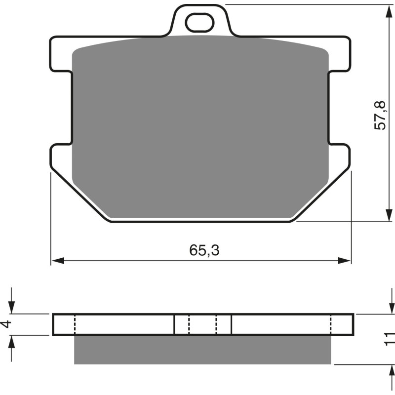 Plaquettes de frein Arrière Pour Yamaha XS 850  de 1980 à 1981 - Image 3