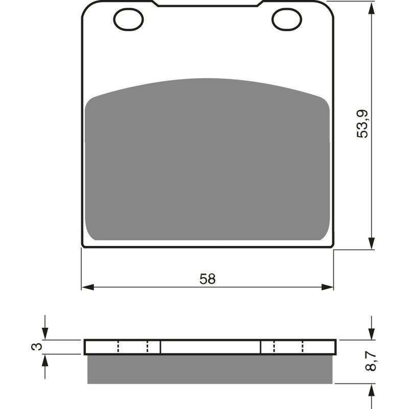 Plaquettes de frein Arrière Pour Suzuki VL 1500 Intruder LC  de 1998 à 2001 - Image 3