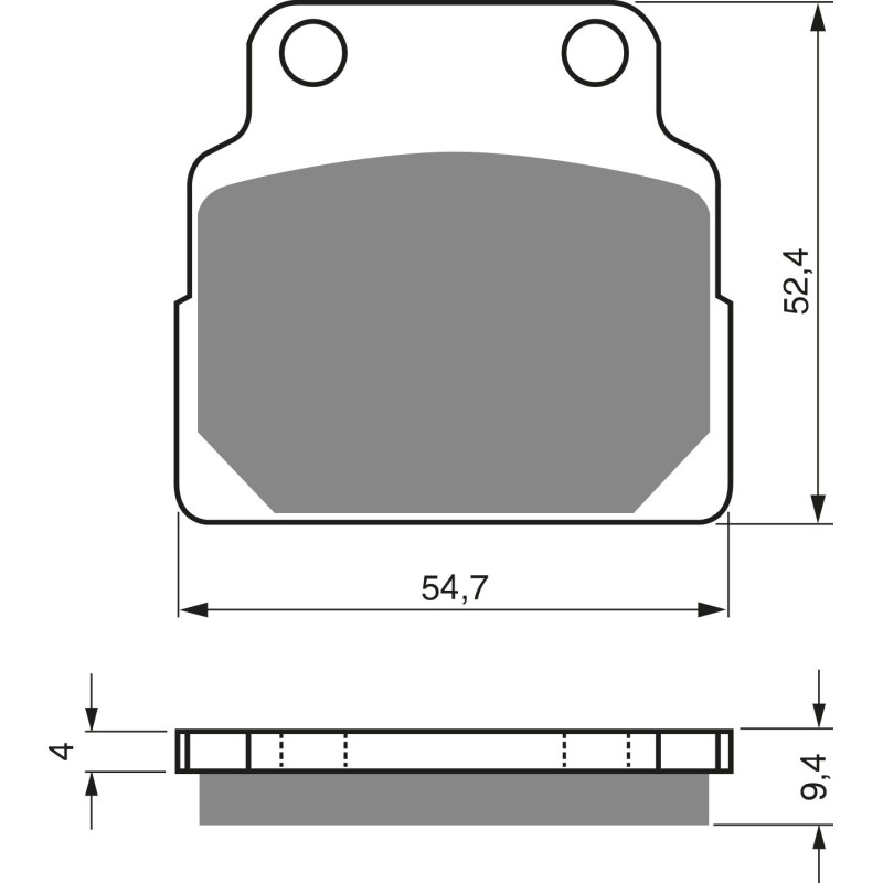 Plaquettes de frein Av Ga ou Dr Pour Honda CB 450 S  de 1989 à 1992 - Image 3