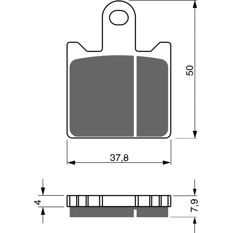 Plaquettes de frein Av Ga ou Dr Pour Kawasaki Z750R  de 2011 à 2012 - Image 3