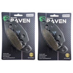 2 Kit plaquettes frein Av Ga et Dr Pour Kawasaki GPX 600R  de 1988 à 1997