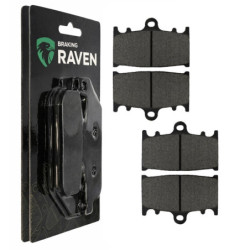 2 Kit plaquettes frein Av Ga et Dr Pour Kawasaki ZXR 400  de 1990 à 1990