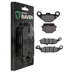 2 Kit plaquettes frein Avant et Arrière Pour Kawasaki ZR 250 Balius  de 1997 à 2007