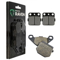 2 Kit plaquettes frein Avant et Arrière Pour Kawasaki KX 100  de 1989 à 1996