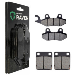 2 Kit plaquettes frein Avant et Arrière Pour Kawasaki D-Tracker 125  de 2010 à 2014