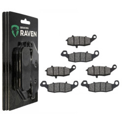 3 Kit plaquettes frein Av G, Av D et Ar Pour Kawasaki Vulcan 1700 Nomad  de 2009 à 2009