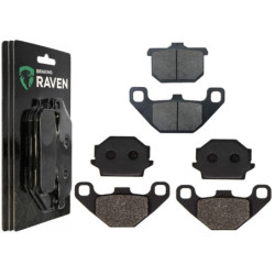 3 Kit plaquettes frein Av G, Av D et Ar Pour Kawasaki Z400 FII  de 1991 a 1994