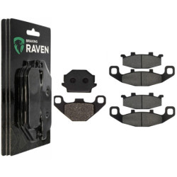 3 Kit plaquettes frein Av G, Av D et Ar Pour Kawasaki GPZ 500S Serie F  de 1994 a 1996