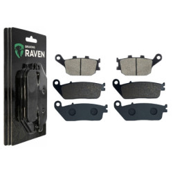 3 Kit plaquettes frein Av G, Av D et Ar Pour Kawasaki Ninja 650  de 2017 a 2026