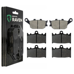 3 Kit plaquettes frein Av G, Av D et Ar Pour Kawasaki Versys 1000  de 2012 a 2018