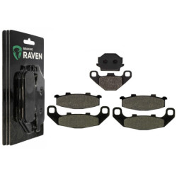 3 Kit plaquettes frein Av G, Av D et Ar Pour Kawasaki GPZ 500S Serie E  de 1994 a 2003
