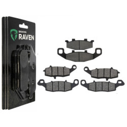 3 Kit plaquettes frein Av G, Av D et Ar Pour Kawasaki Zephyr 750  de 1996 a 1997