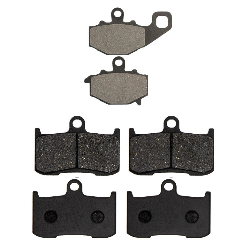 3 Kit plaquettes frein Av G, Av D et Ar Pour Kawasaki Ninja ZX-9R 900  de 2002 a 2003 - Image 2