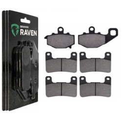 3 Kit plaquettes frein Av G, Av D et Ar Pour Kawasaki Ninja 1000SX  de 2020 a 2024